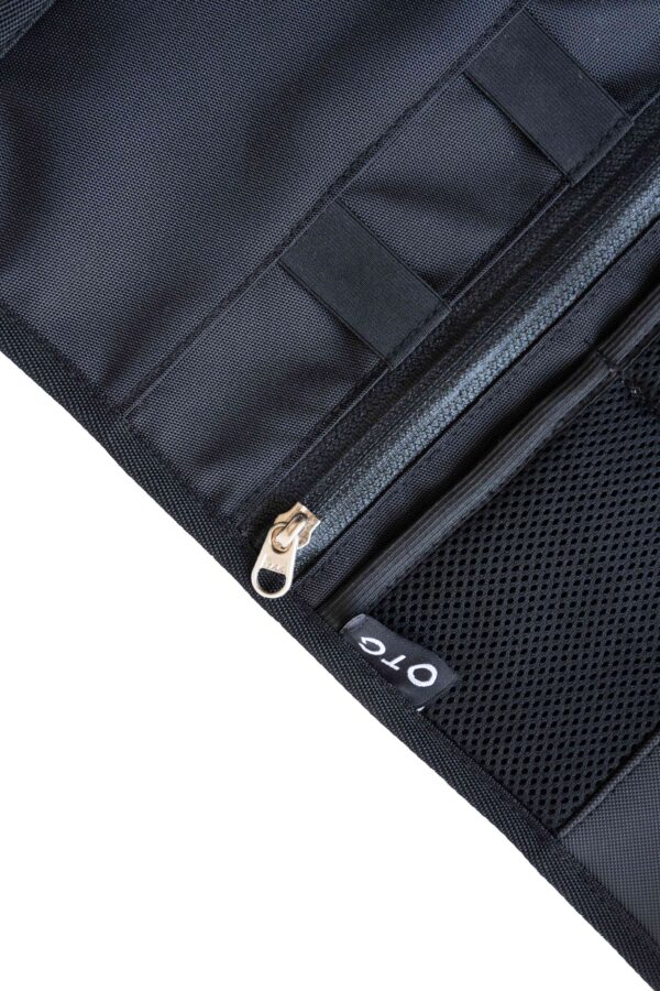 Zippered pocket of toiletry